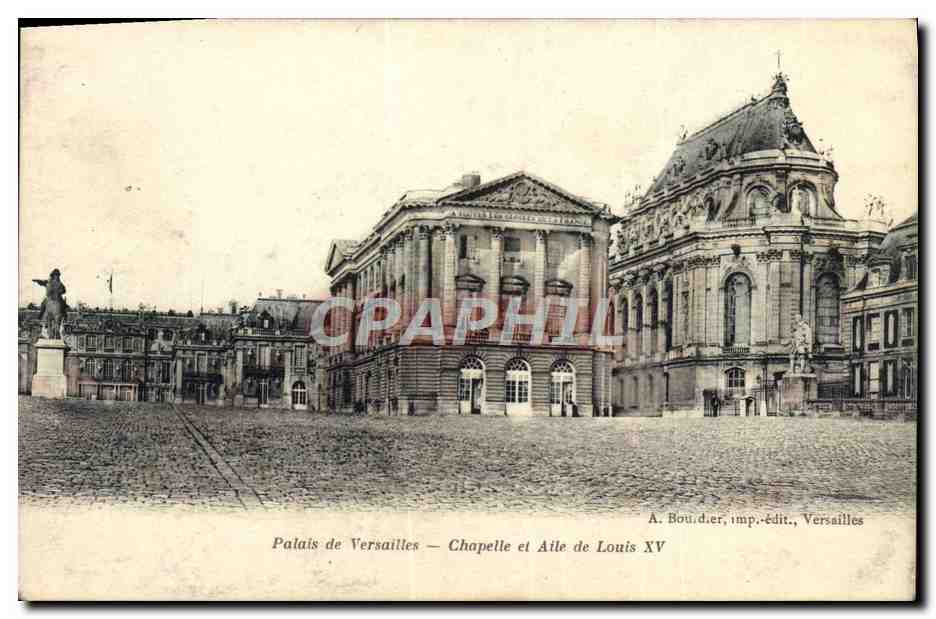 CPA Versailles Chapelle Et Aile De Louis XV