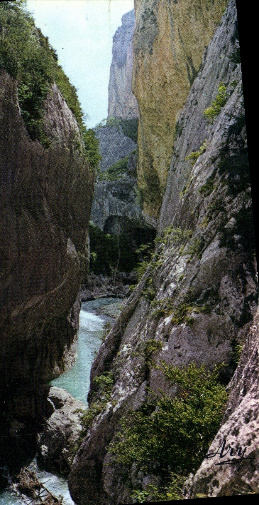 Les Gorges pittoresques du Verdon — Défilé du Coulou de Samson — éditeur TAMY
