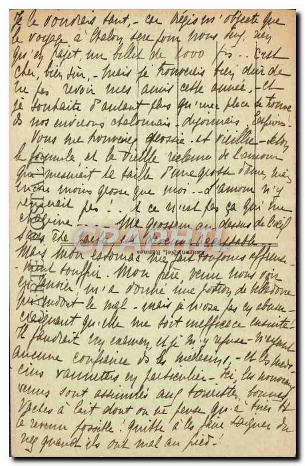 YANNES - La Place St Pierre — carte postale n°376 — Rückseite