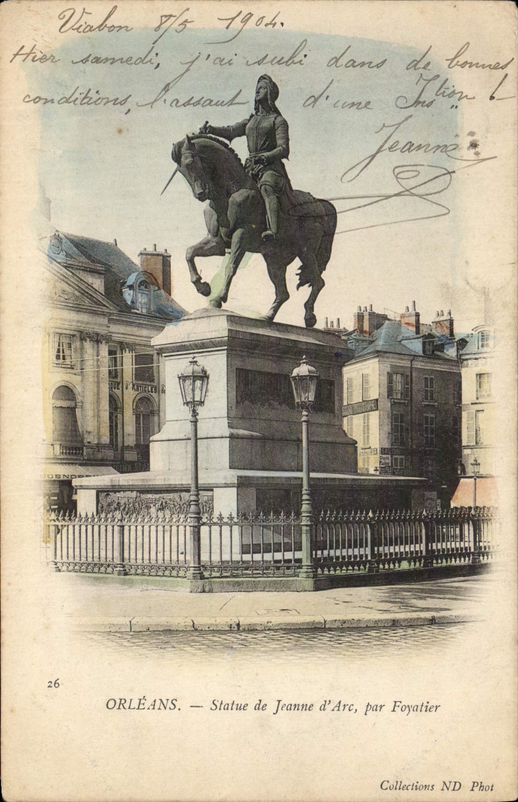CPA Orleans Statue De Jeanne D'Arc Par Foyatier