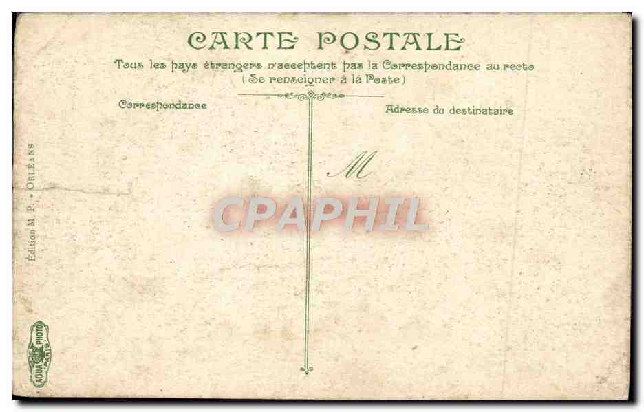 CPA Orleans Le nouveau pont  — Verso