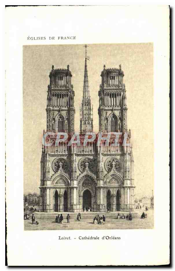 CPA Loiret Cathedrale D'Orleans