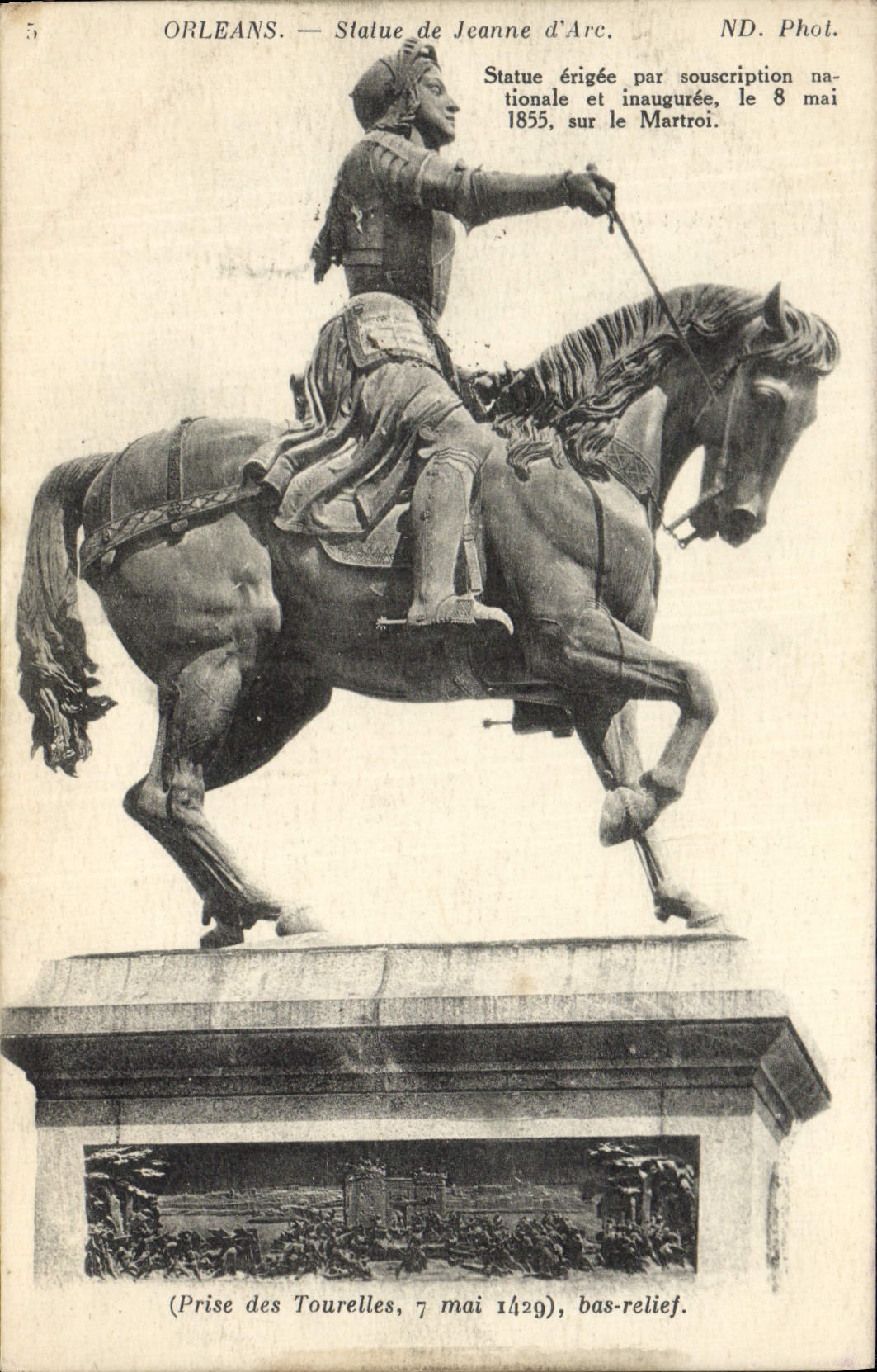 CPA Orleans Statue De Jeanne d'Arc