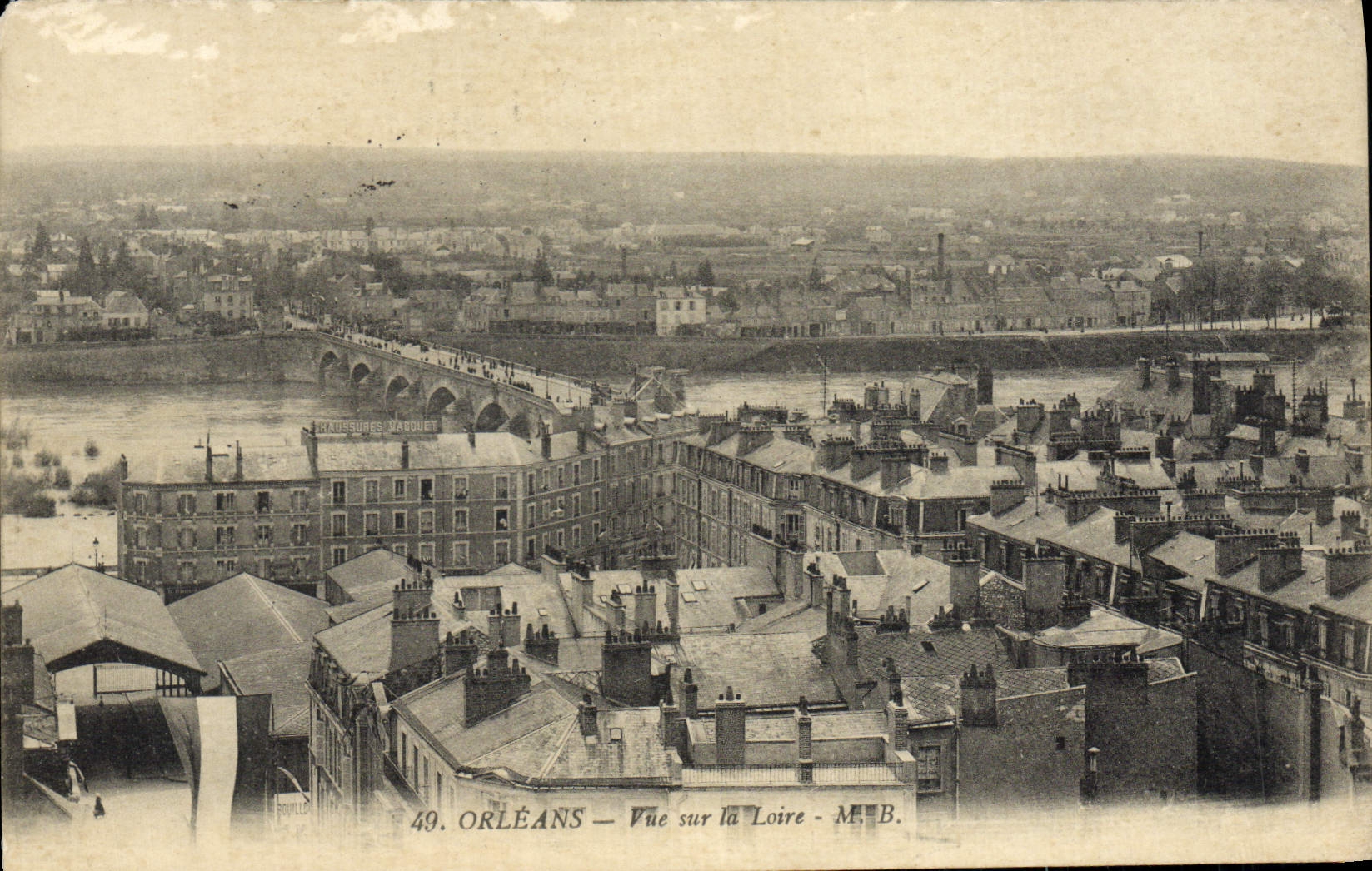 CPA Orleans Vue Sur La Loire