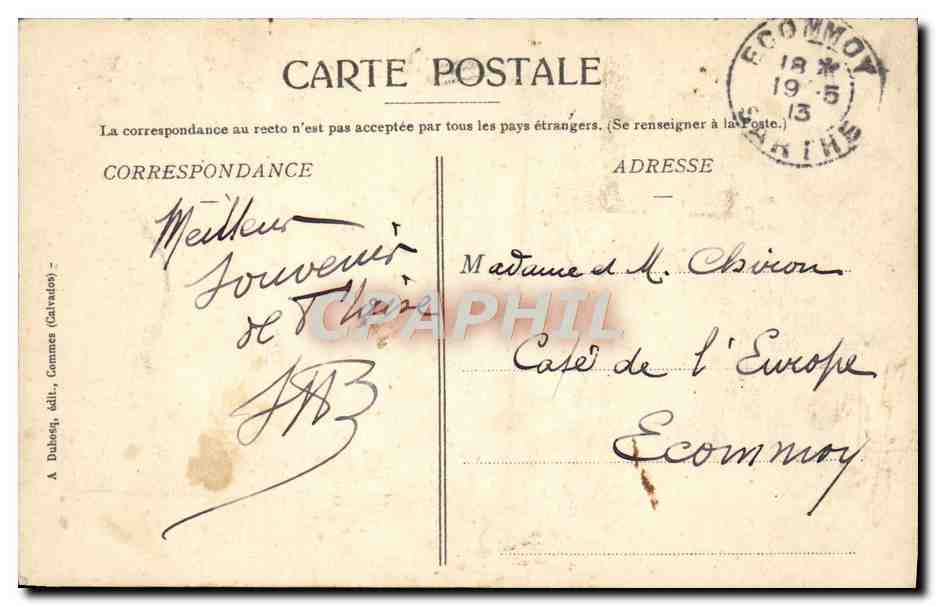 CPA Vive Not Gros Berr Normandie Folklore — Verso