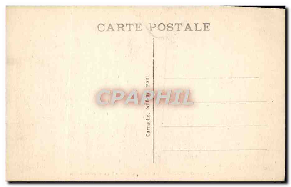 CPA Orthez Le Pont Vieux Vue D'Ensemble — Rückseite