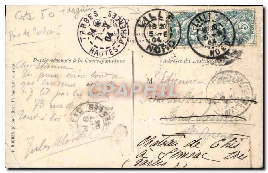 Arras — Exposition du Nord de la France — Le Tonogán — Rückseite