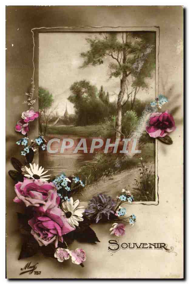 CPA Fantaisie Fleurs 