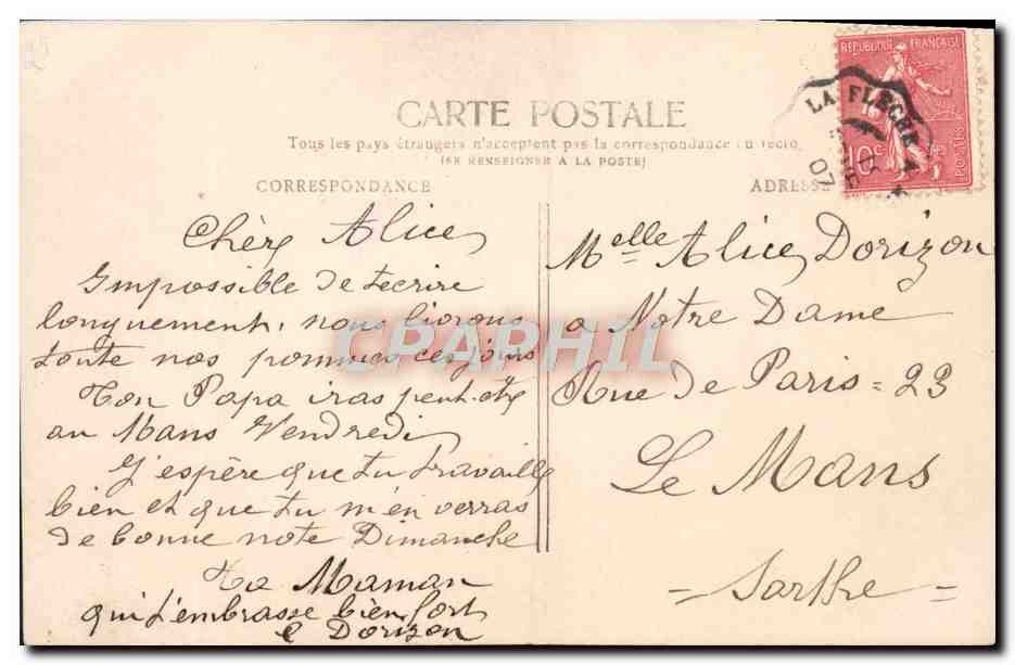CPA Fantaisie Enfant — Rückseite