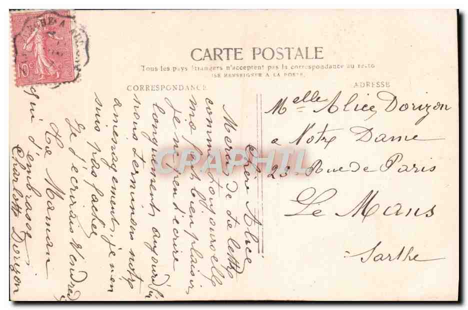 CPA Fantaisie Enfant — Verso