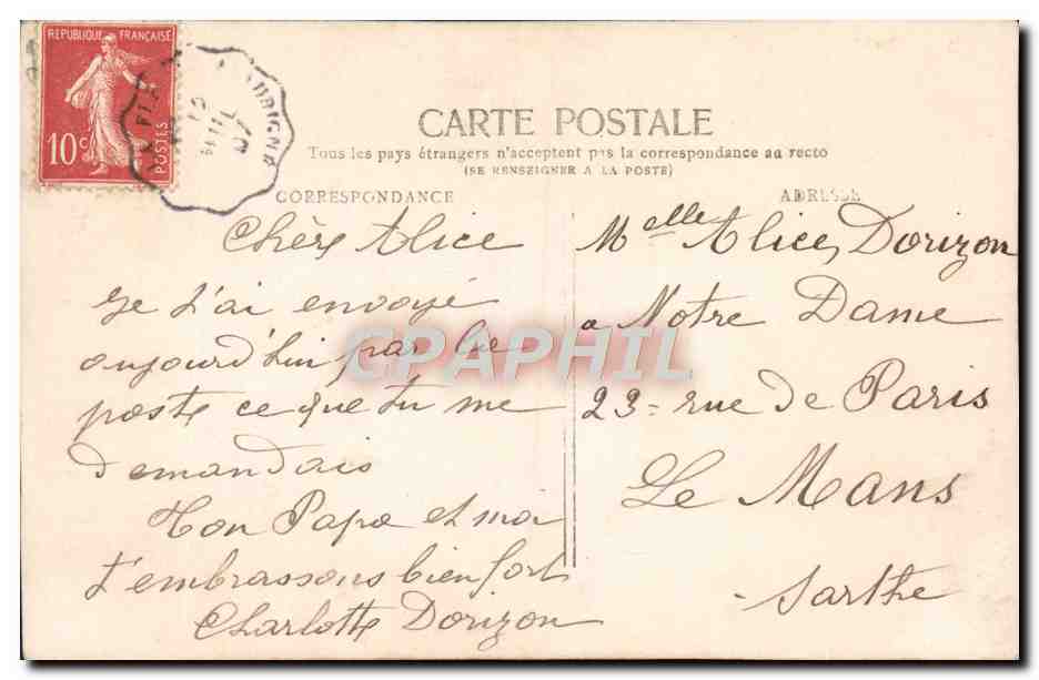 CPA Fantaisie Enfant — Rückseite
