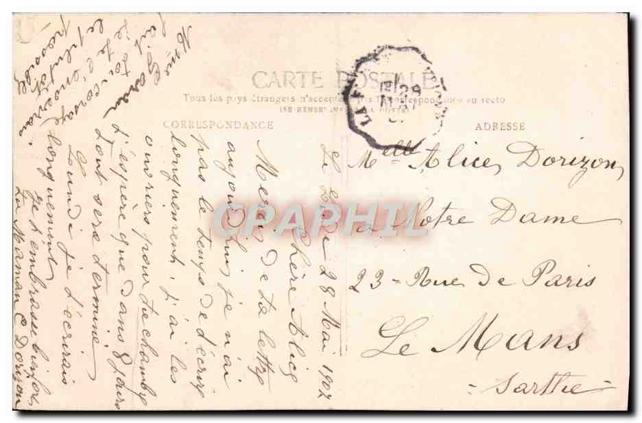 CPA Fantaisie Enfant — Verso