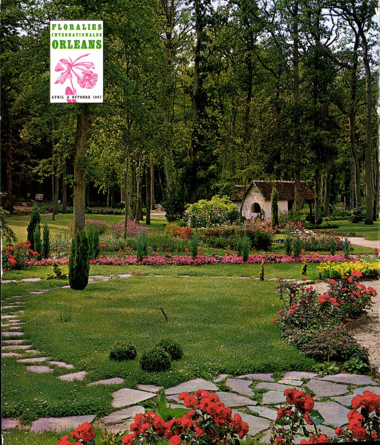 CPM Parc Floral Orleans La Source 1967