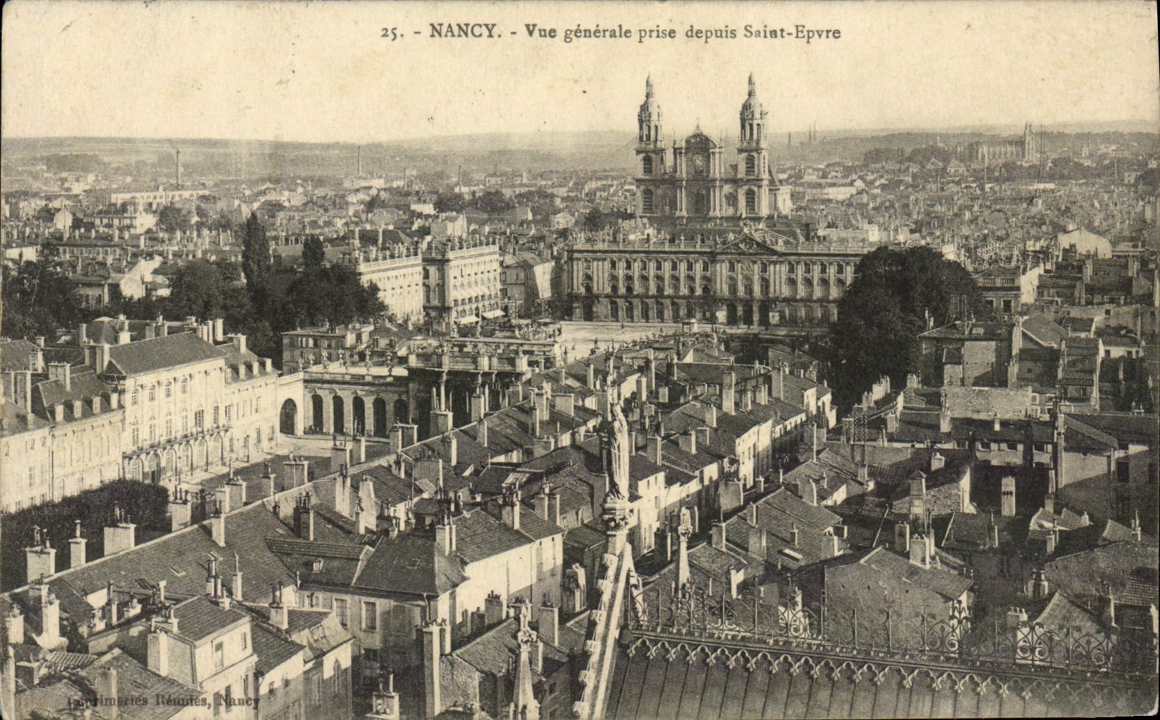 CPA Nancy Vue Generale Prise Depuis Saint Epvre