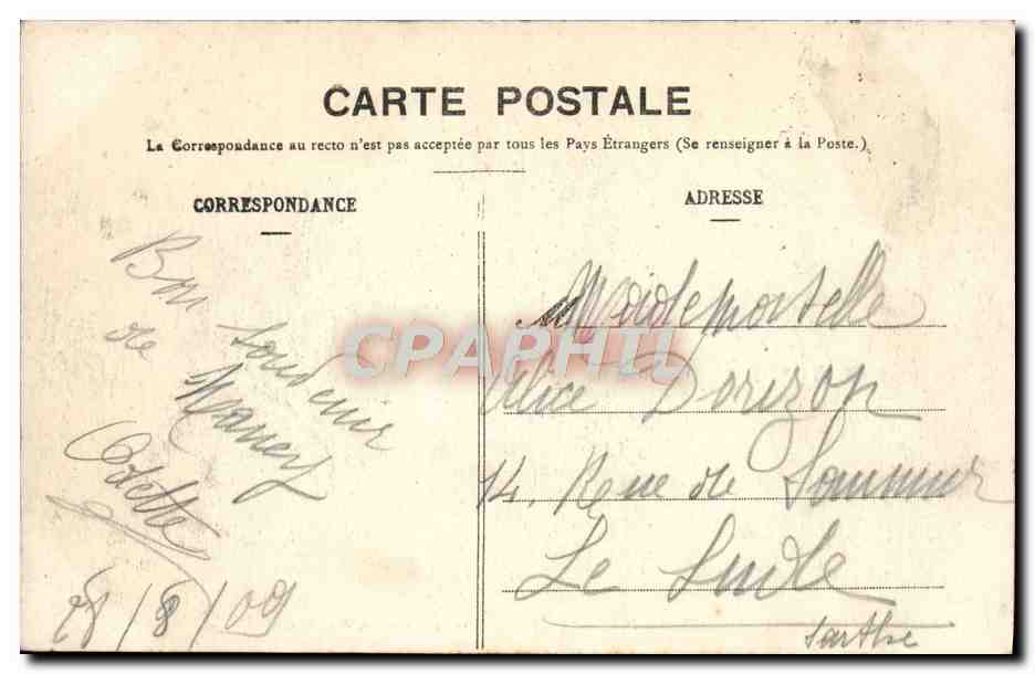 CPA Nancy Porte Desilles  — Rückseite