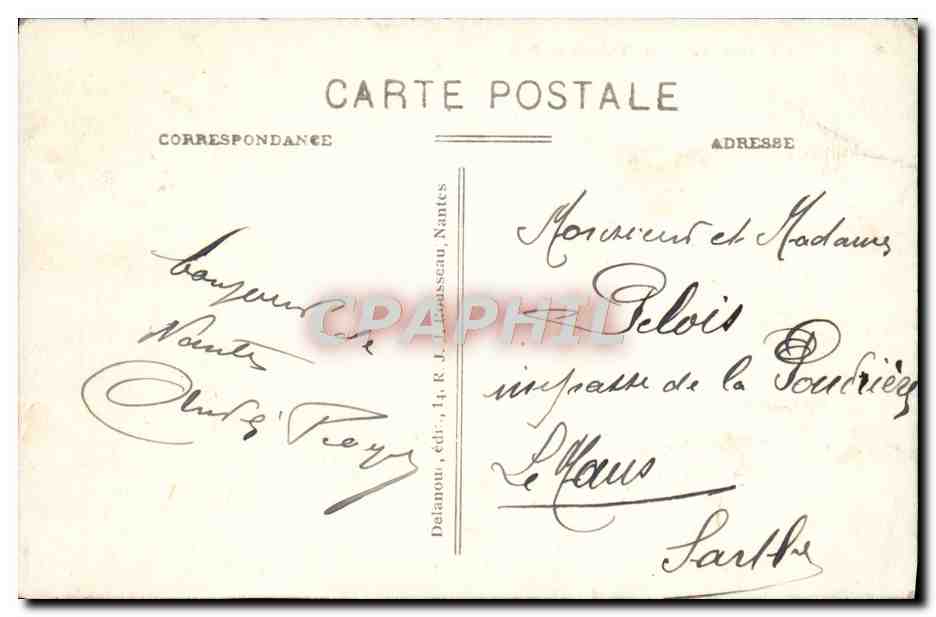 CPA Nantes Vue Generale Du Port — Rückseite