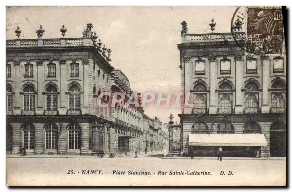 CPA Nancy Place Stanislas Rue Sainte Catherine