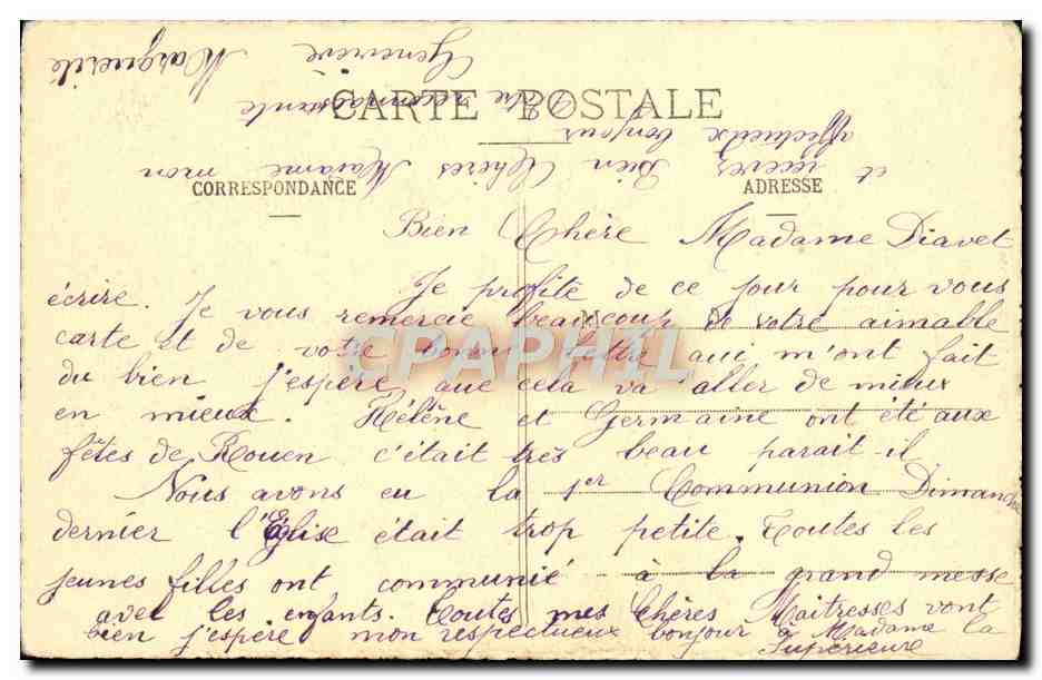 CPA Hommage Du Baisement De Pied Normandie  — Rückseite