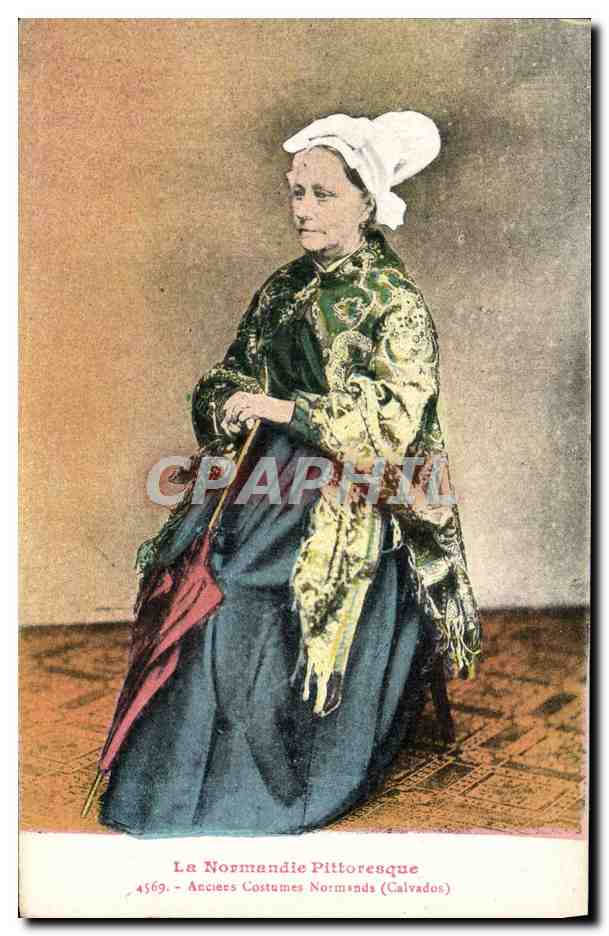 CPA La Normandie Pittoresque Anciers Costumes Normands Calvados Folklore