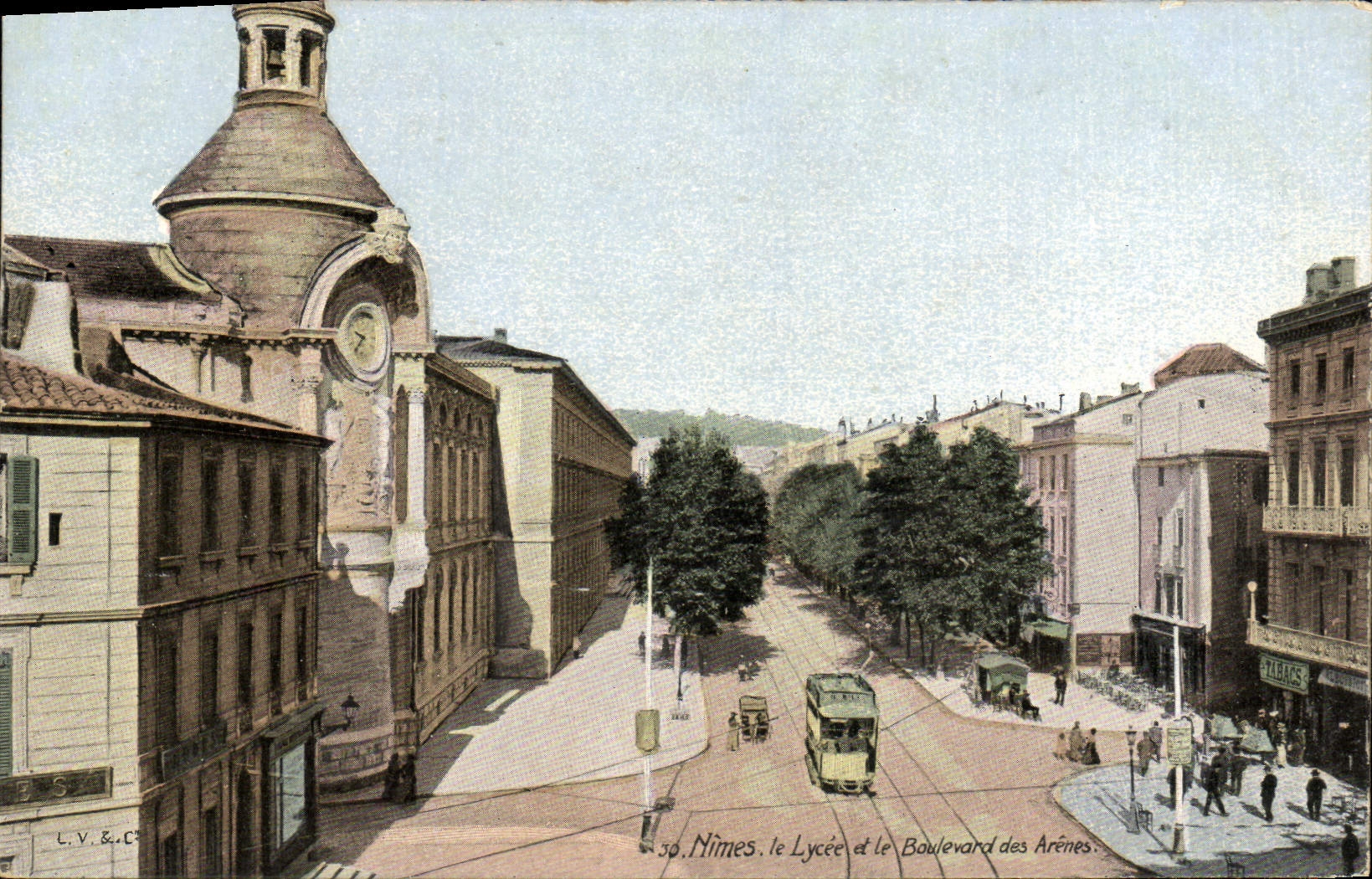 Nîmes. Le Lycée et le Boulevard des Arènes — L.V. & Cie, n° 30