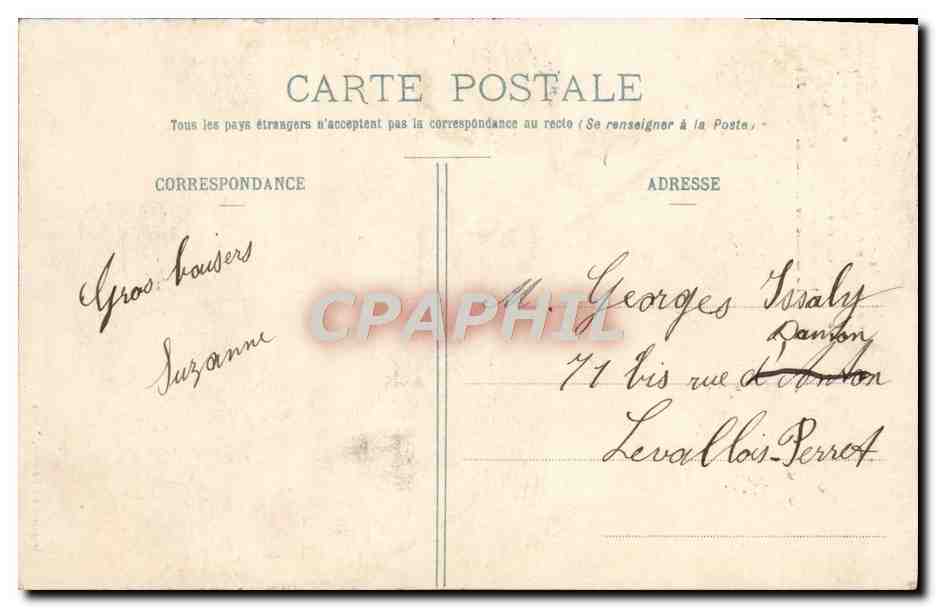 CPA Nancy Eglise Des Cordeliers — Rückseite