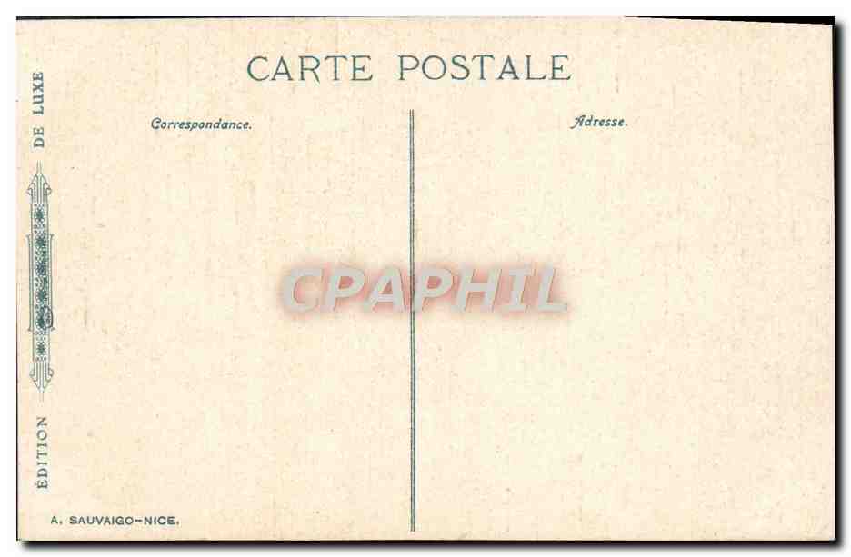 CPA Nice L'Avenue Massena — Rückseite