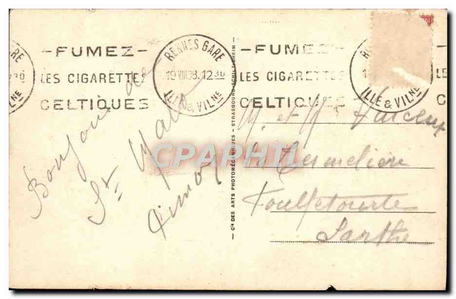 CPA St Malo La Rentree Des Terreneuvas Bateaux — Rückseite