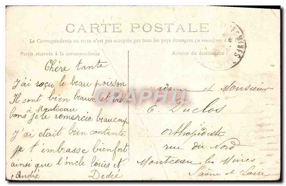 Billom — Haupteingang der Kirche Saint-Loup — Imbert-Aubier, Verlag — Rückseite