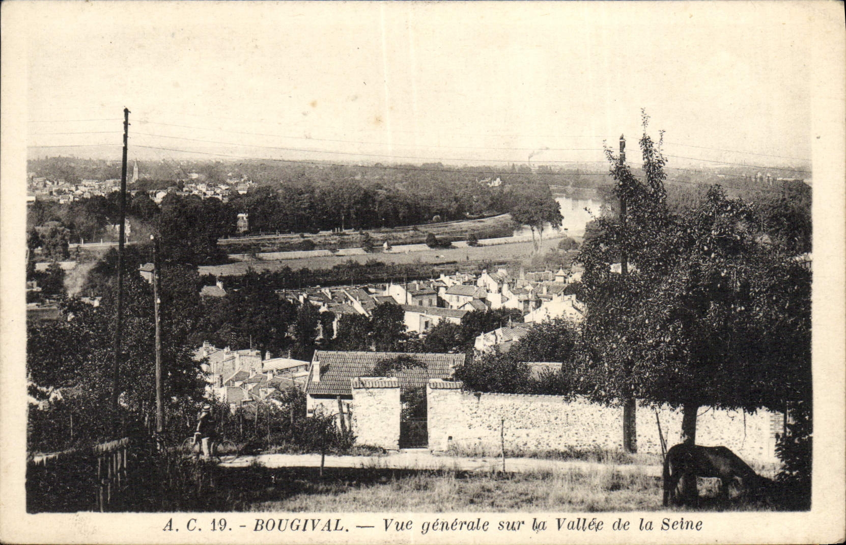 CPA Bougival Vue Generale Sur La Vallee De La Seine