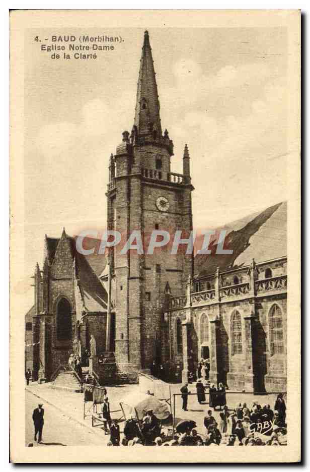 CPA Baud Eglise Notre Dame De La Clarte