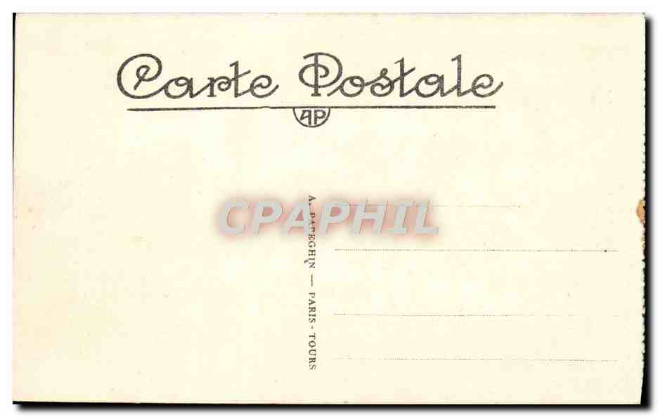 CPA Blois Chateau — Verso