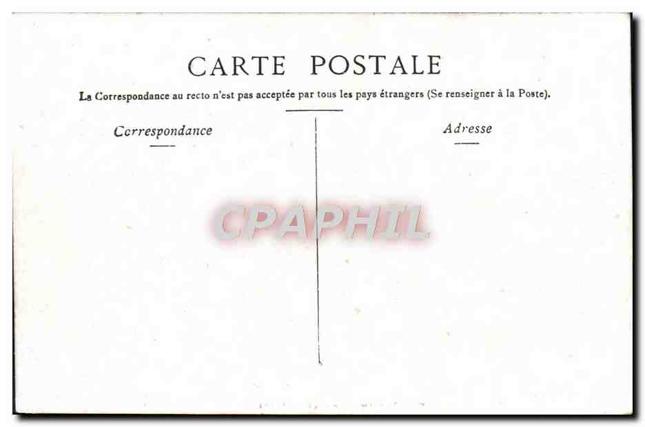 CPA Bordeaux Grand Theatre — Verso