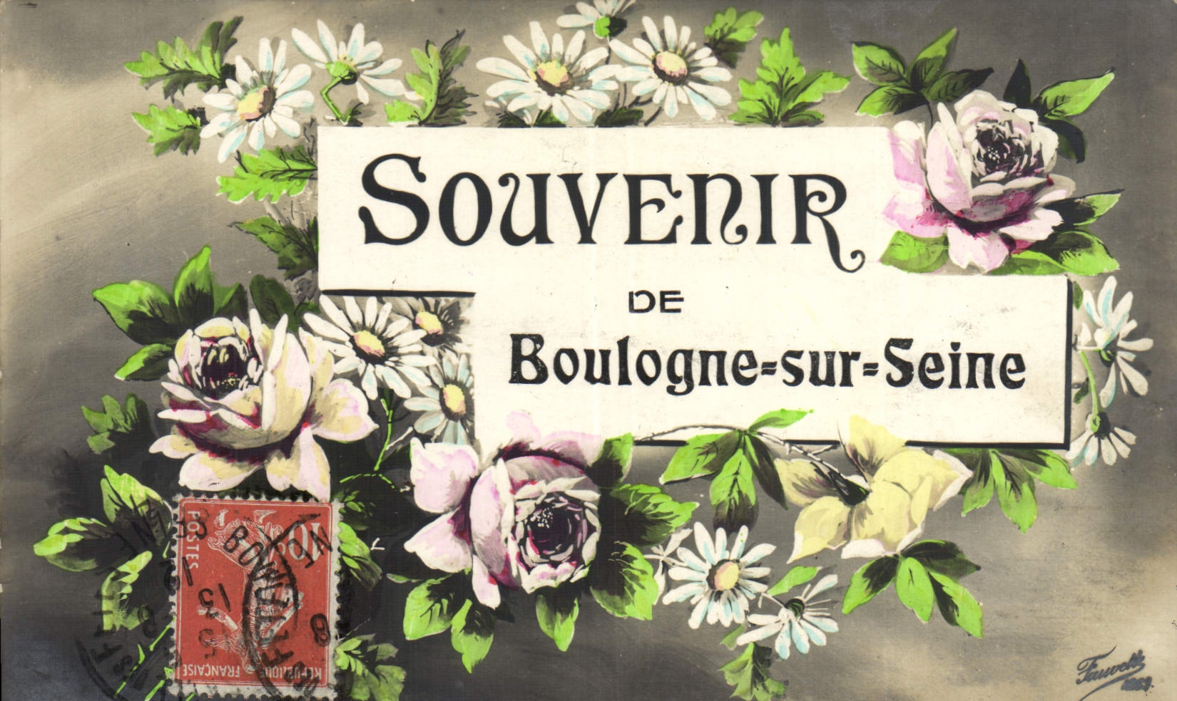 CPA Souvenir De Roulogne Sur Seine