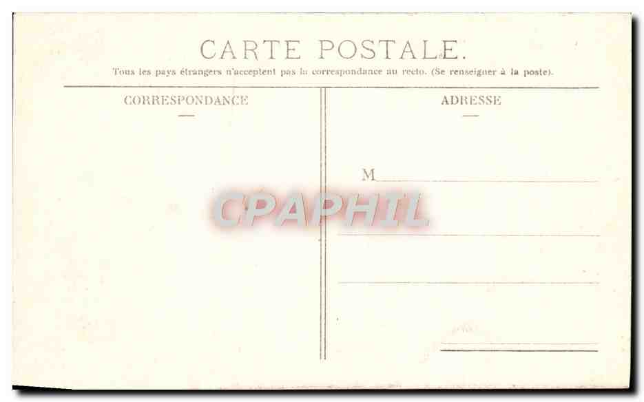 CPA Jeune Auvergnate Folklore — Verso
