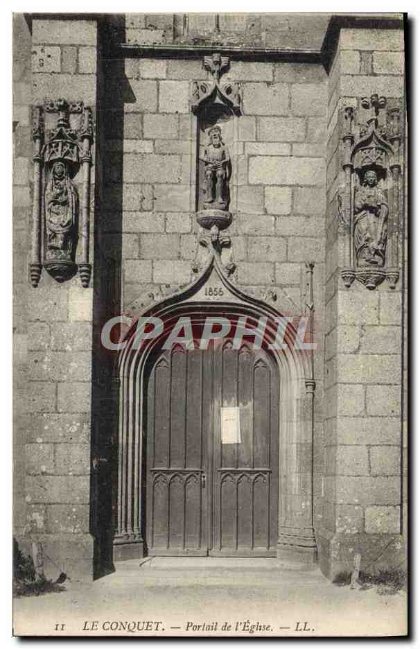 CPA Le Conquet Portail De I'Eglise
