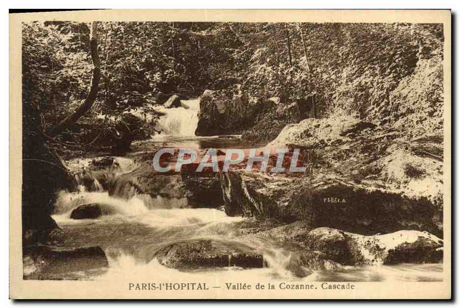 CPA Paris Hopital Valle De La Cozanne Cascade