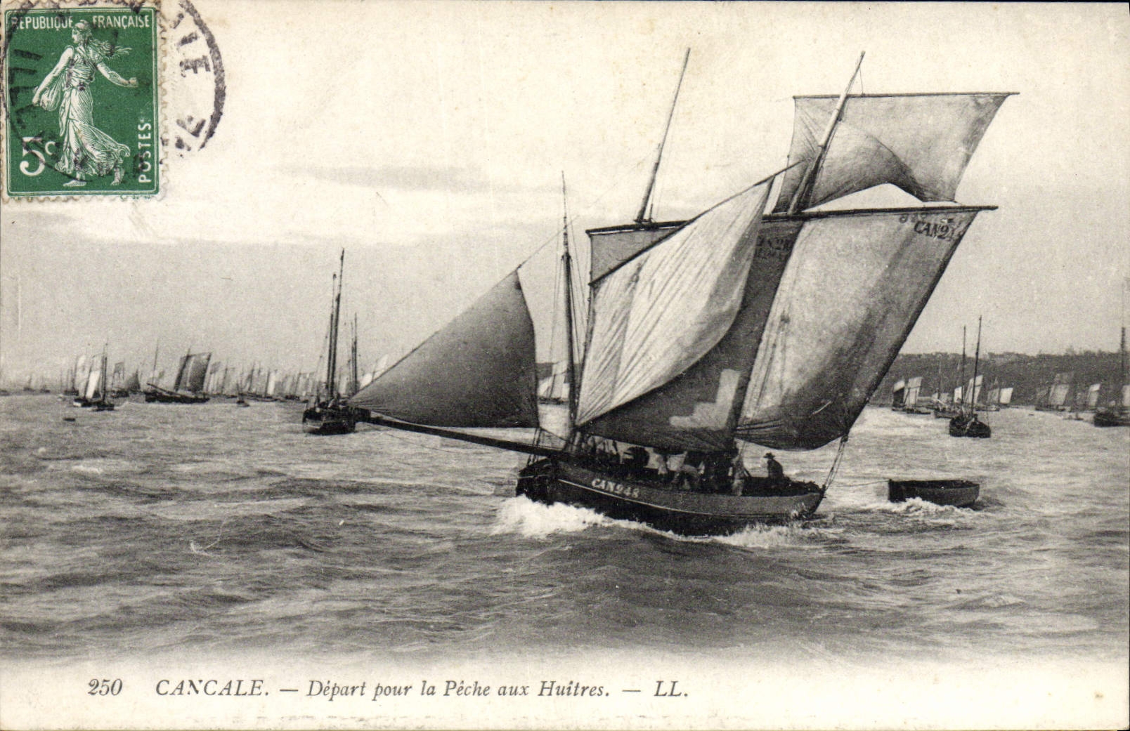 Cancale — Départ pour la Pêche aux Huitres — LL.