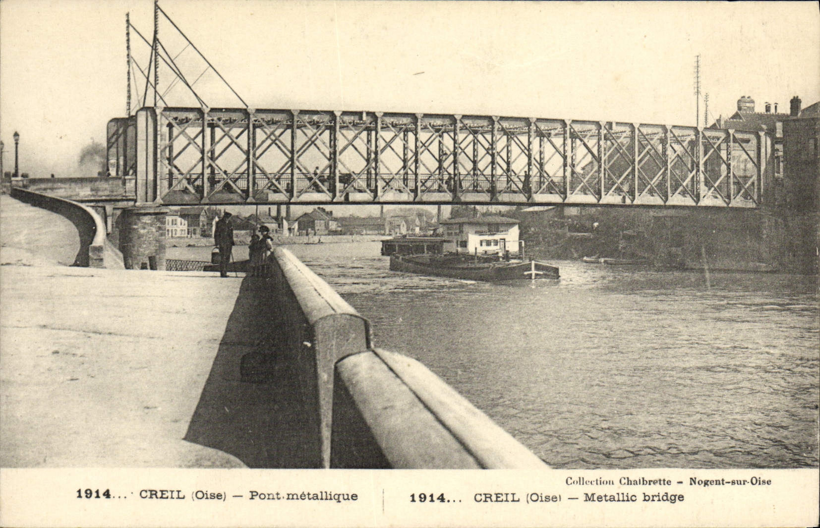Creil (Oise) — Pont métallique — Collection Chalbrette