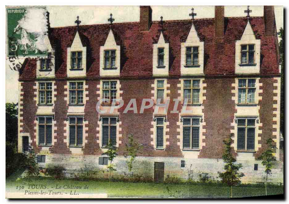 CPA Tours Le Chateau De Plessis Les Tours 