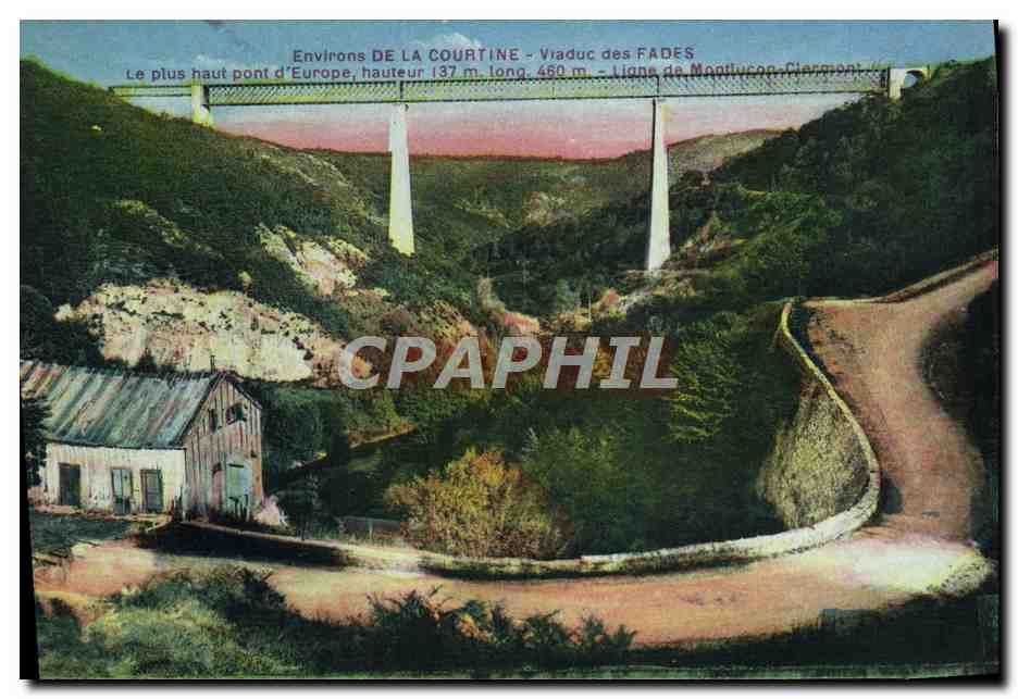 CPA Environs De La Courtine Viaduc Des Fades 