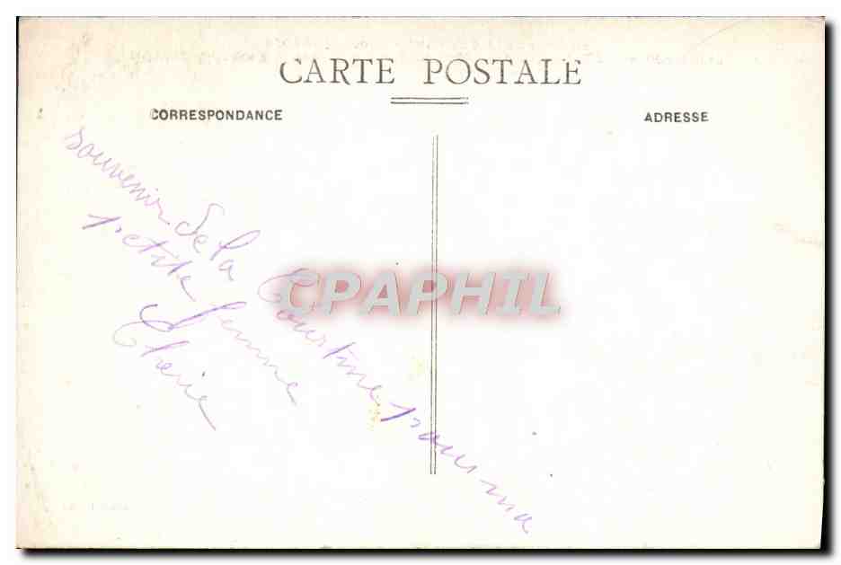 CPA Environs De La Courtine Viaduc Des Fades  — Rückseite
