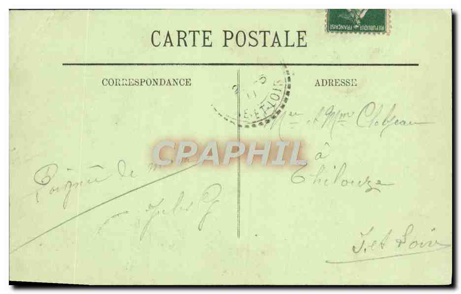 CPA Le Mans La Place De La Republique Tramway Picon — Rückseite