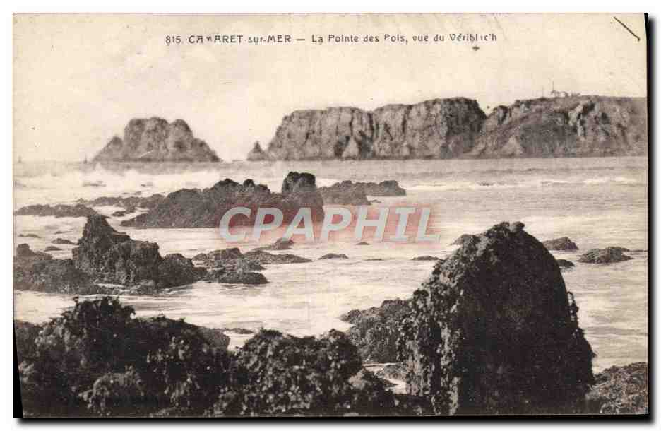 CPA Camaret Sur Mer La Pointe Des Pols Vue Du Veriblach