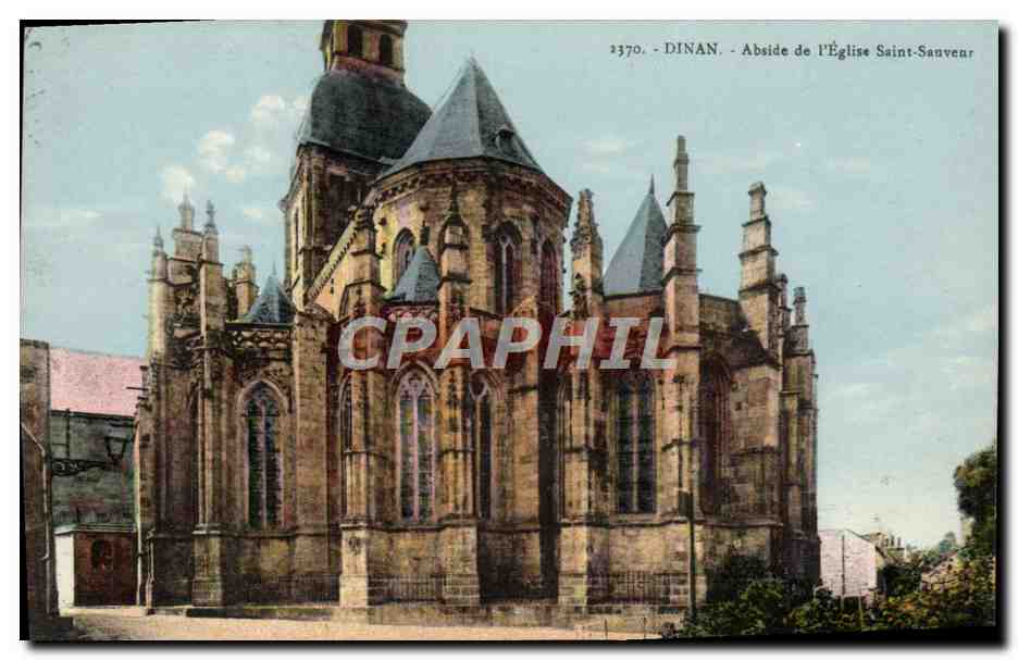 CPA Dinan Abside De I'Eglise Saint Sauveur