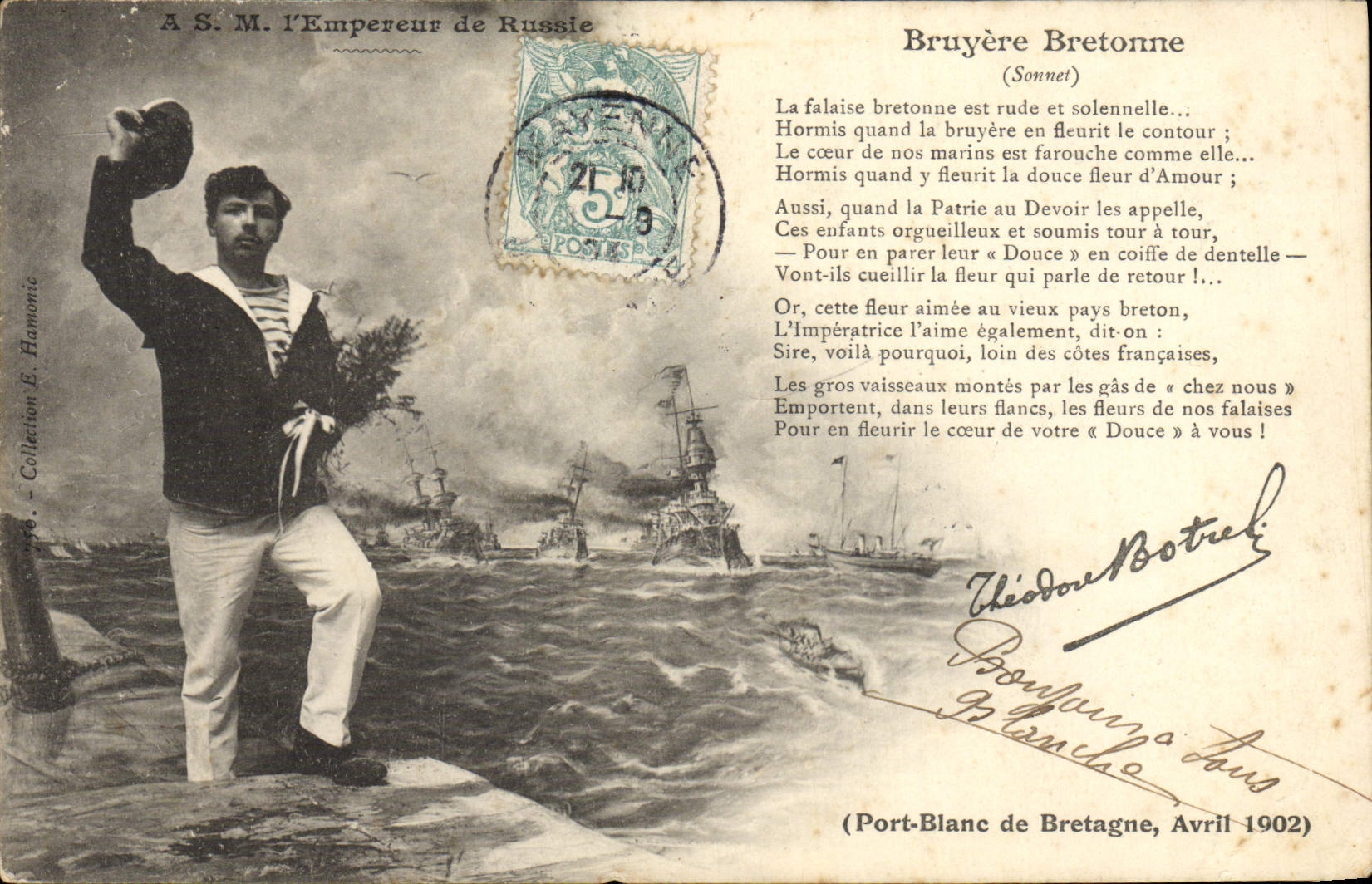 CPA ASM I'Empereur De Russie Bruyere Bretonne Russia Botrel Port Blanc 