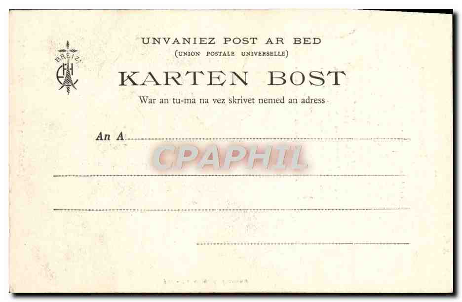 CPA ASM I'Empereur De Russie Port Blanc Bretagne Russia Botrel — Verso