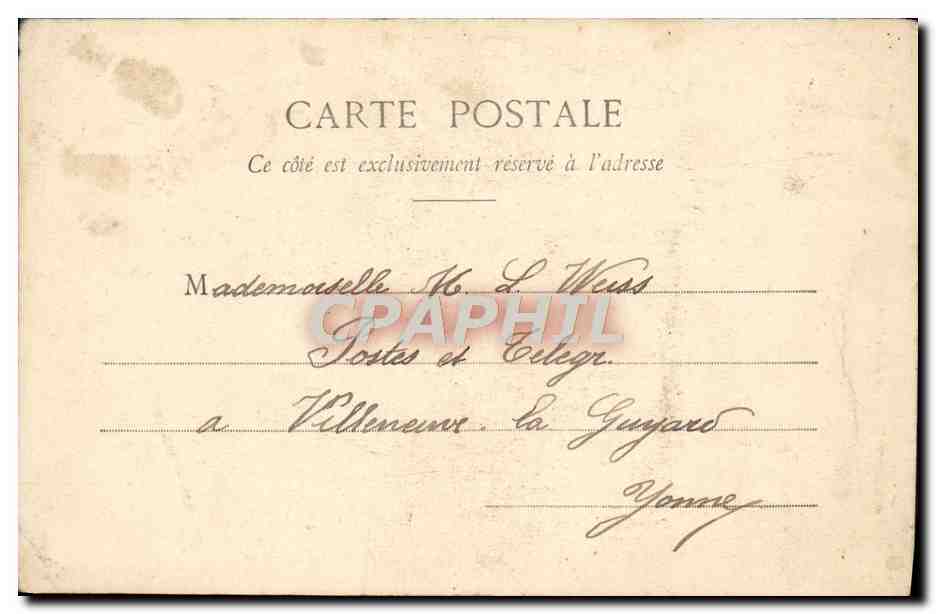 CPA Le Menuet Le Passe Pied Femme — Rückseite