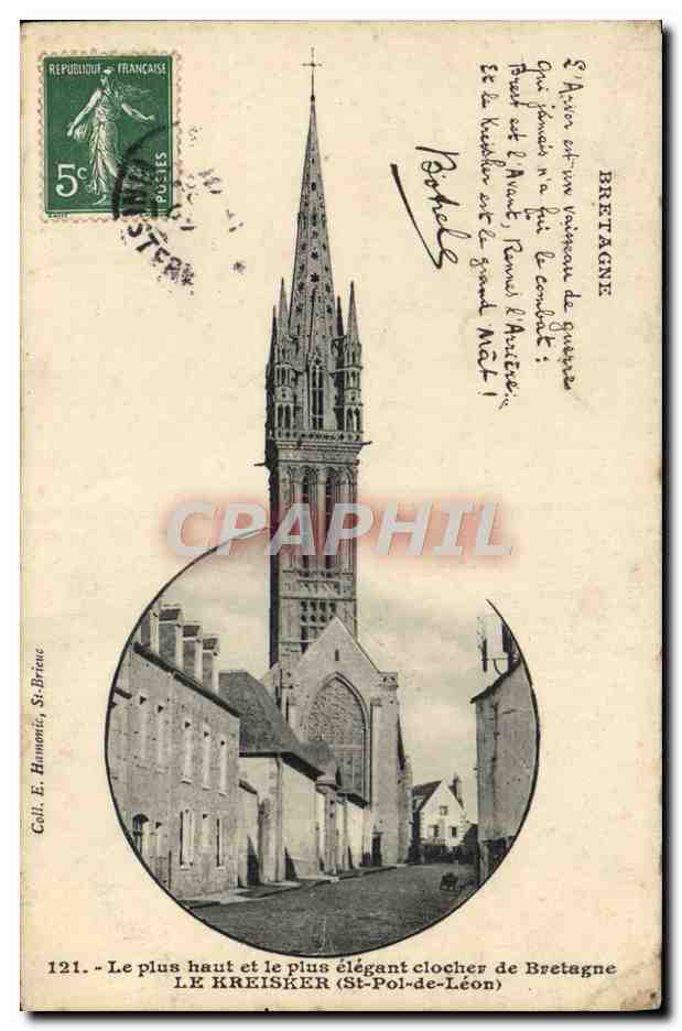CPA Bretagne Le Kreisker St Pol de Leon Botrel