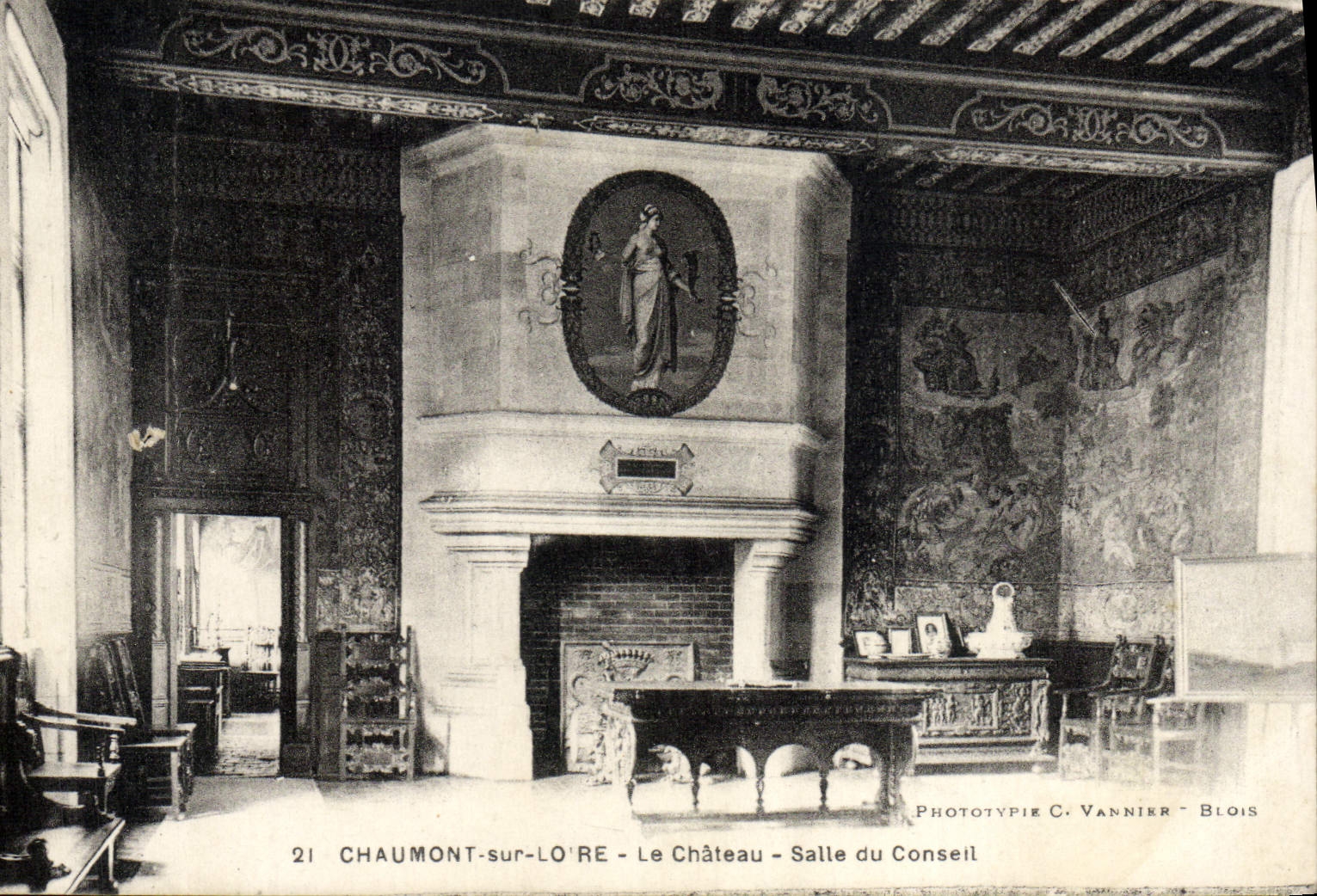 CPA Chaumont Sur Loire Le Chateau Salle Du Conseil