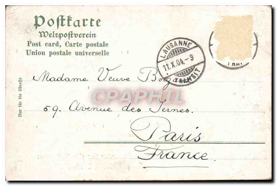 Navire de la Norddeutscher Lloyd — Bremen — éditeur H. Meiss, Zurich — Reverso